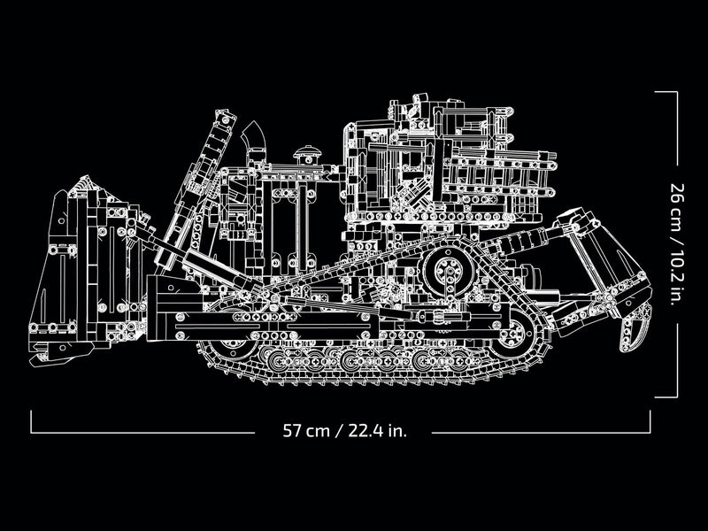LEGO Technic 42131 Cat D11 Bulldozer blueprint