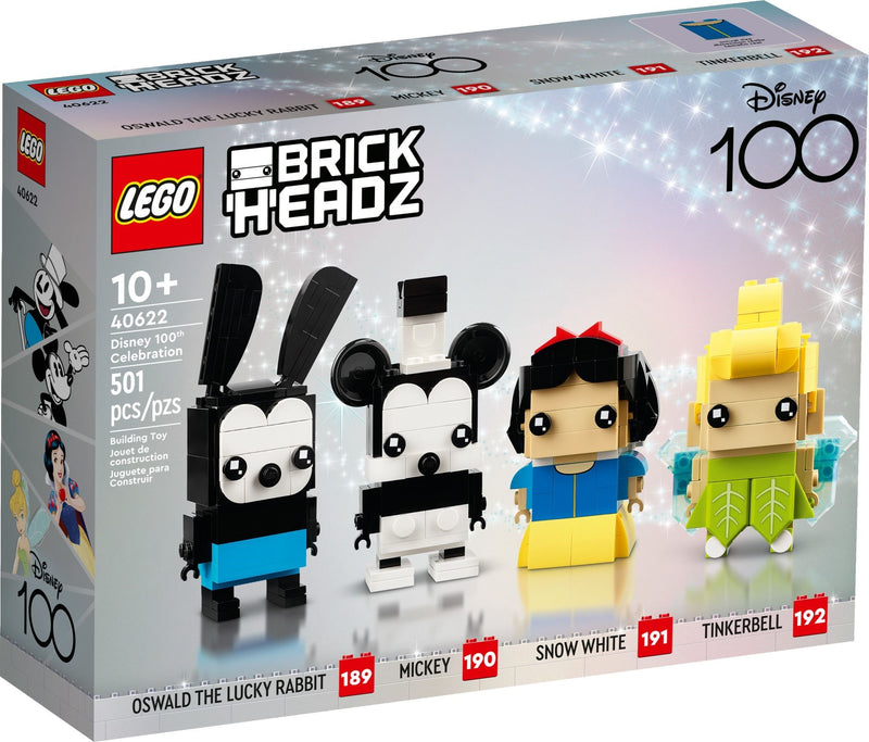 LEGO BrickHeadz 40622 Disney 100th Celebration front box art