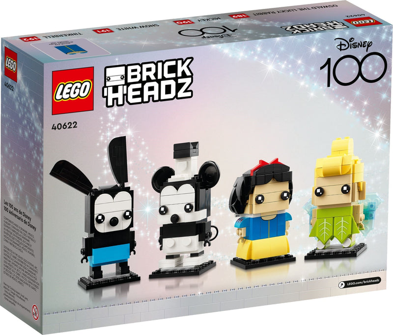 LEGO BrickHeadz 40622 Disney 100th Celebration back box art