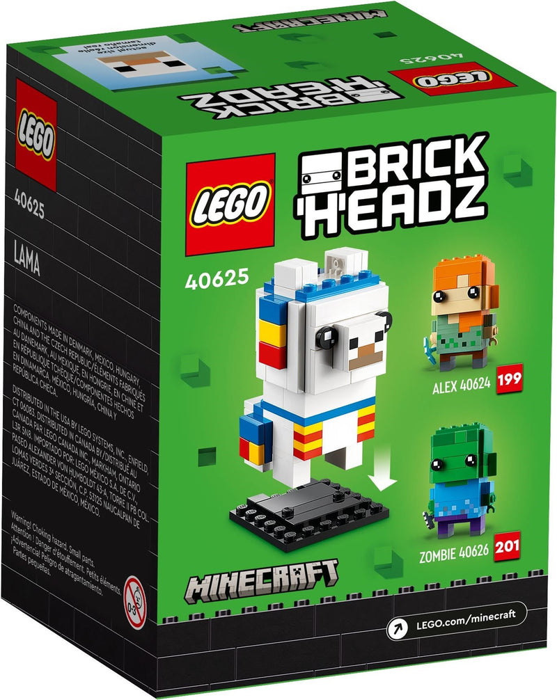 LEGO BrickHeadz 40625 Llama back box art
