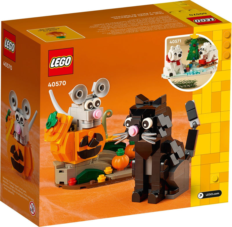 LEGO 40570 Halloween Cat and Mouse back box art
