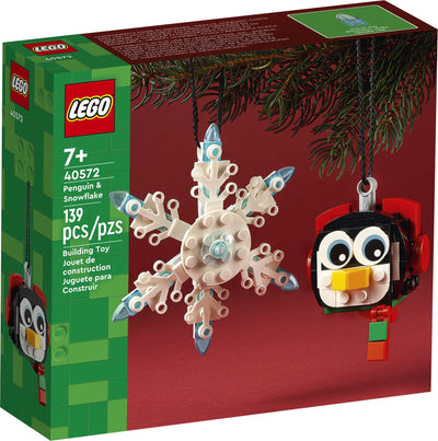 LEGO 40572 Penguin & Snowflake Christmas Ornament front box art