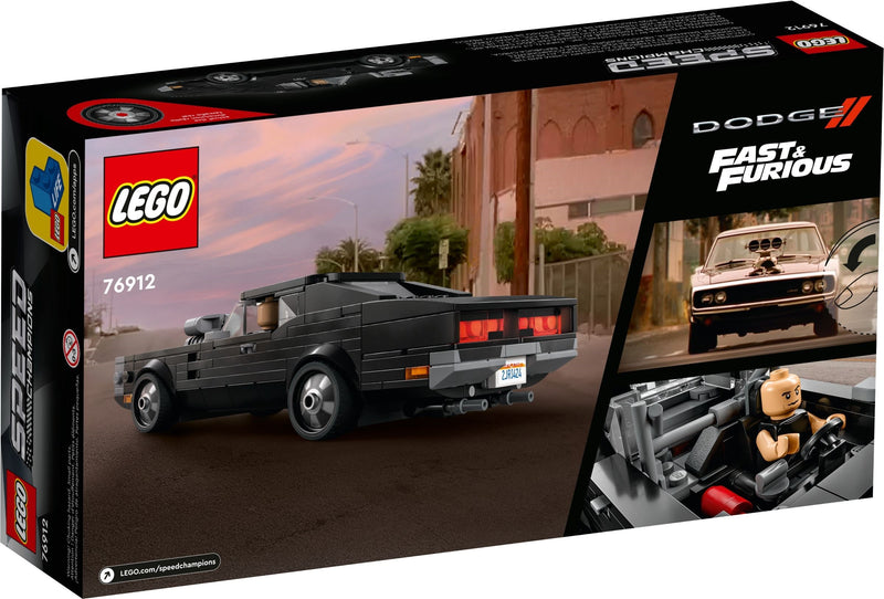 LEGO Speed Champions 76912 Fast & Furious 1970 Dodge Charger R/T back box art