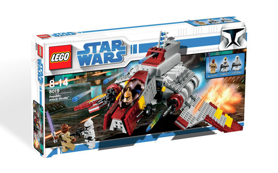 LEGO Star Wars 8019 Republic Attack Shuttle front box art