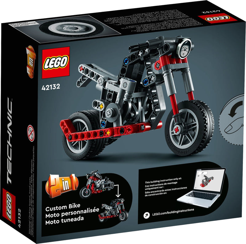 LEGO Technic 42132 Motorcycle back box art