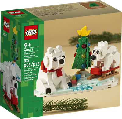 LEGO 40571 Wintertime Polar Bears front box art