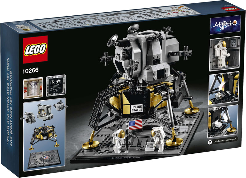 LEGO Creator 10266 NASA Apollo 11 Lunar Lander back box art