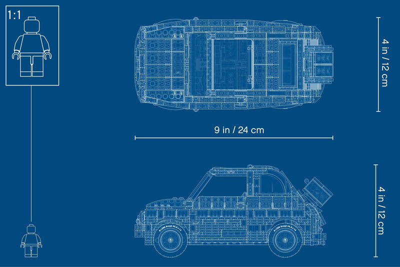 LEGO Creator 10271 Fiat 500 blueprint