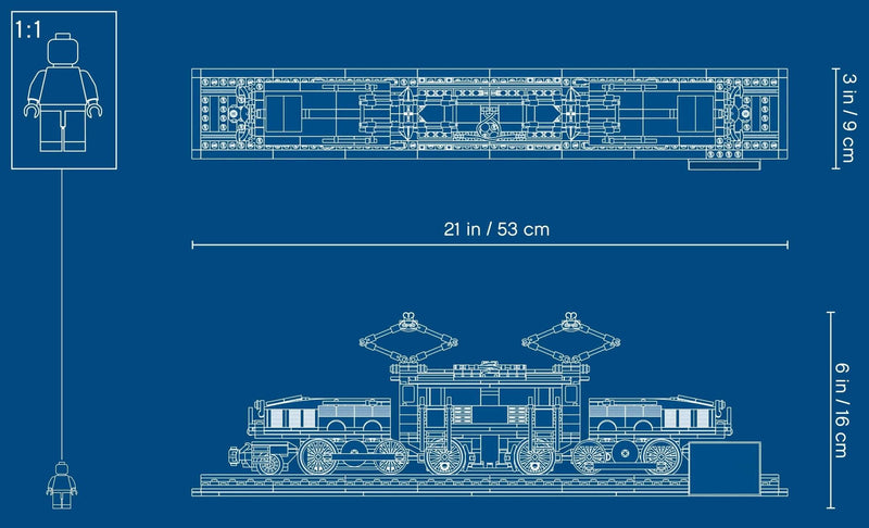 LEGO Creator 10277 Crocodile Locomotive blueprint