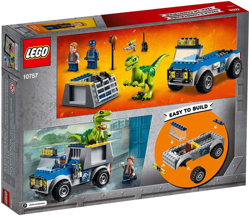 LEGO Jurassic World 10757 Raptor Rescue Truck back box art