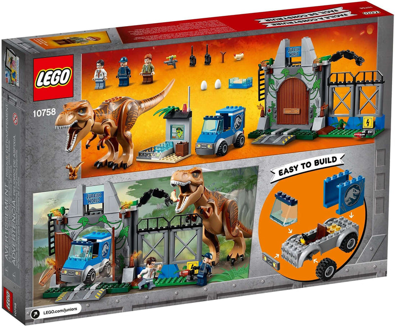 LEGO Jurassic World 10758 T. Rex Breakout back box art