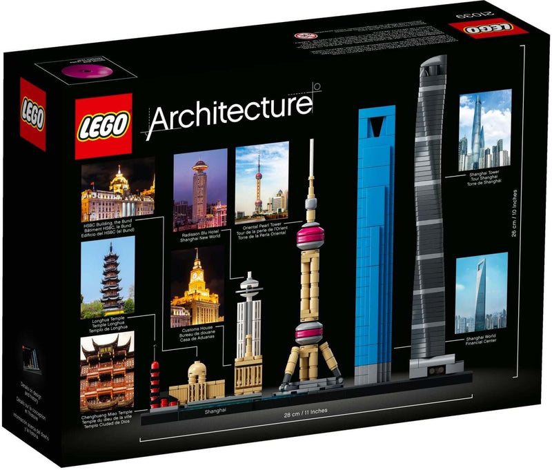 LEGO Architecture 21039 Shanghai back box art