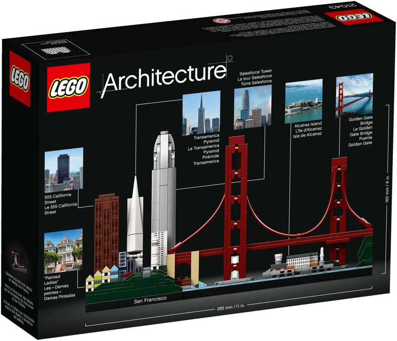 LEGO Architecture 21043 San Francisco back box art