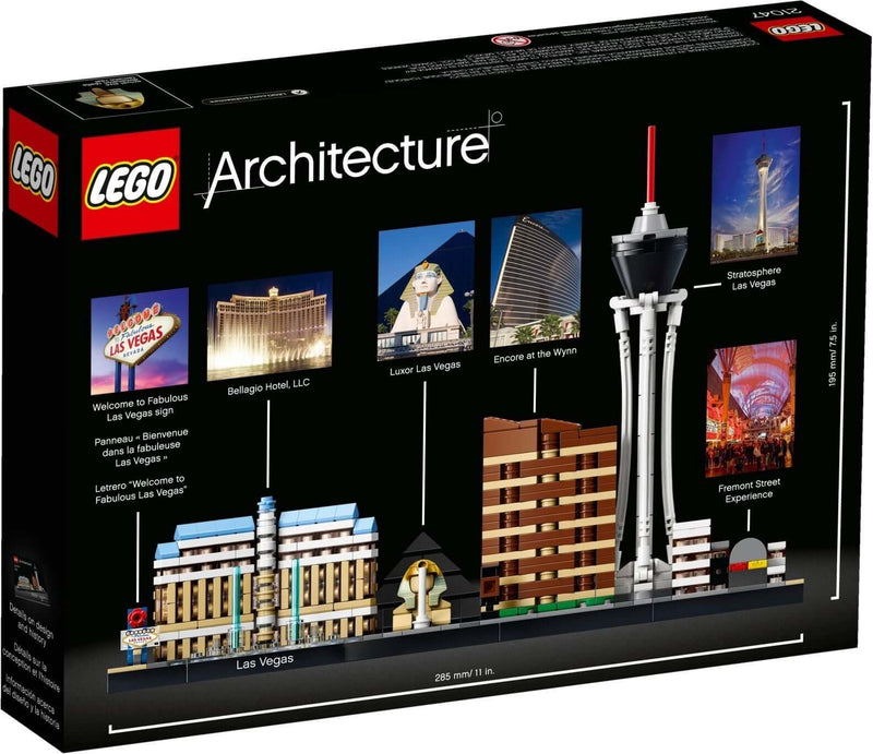 LEGO Architecture 21047 Las Vegas back box art