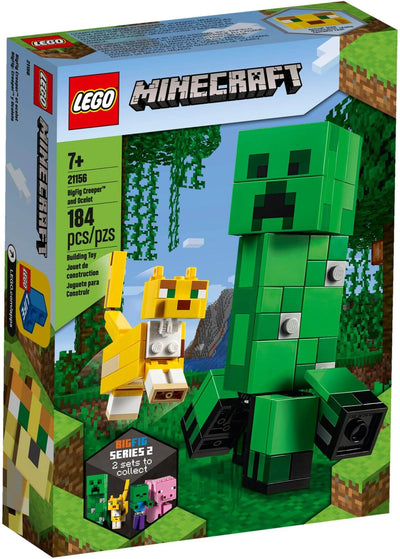 LEGO Minecraft 21156 BigFig Creeper and Ocelot front box art