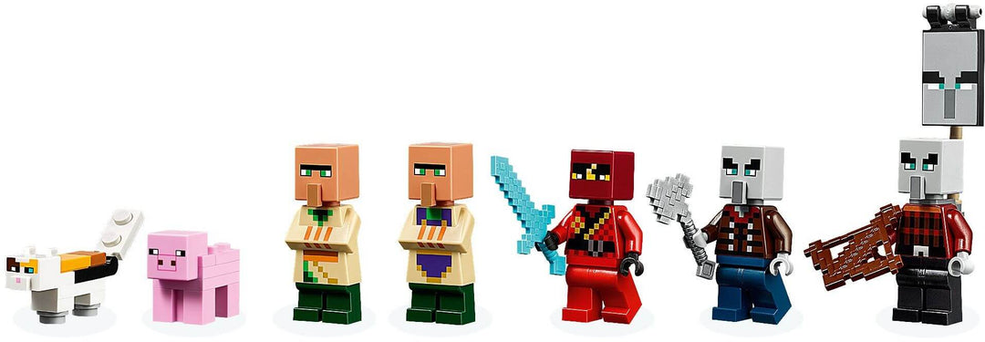 Raid Minecraft Pillager Raid Lego The Illager Raid LEGO Minecraft