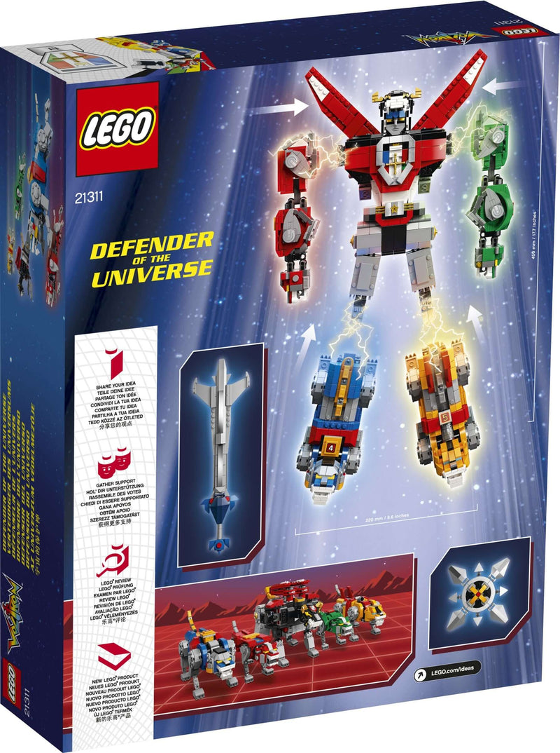 LEGO Ideas 21311 Voltron back box art