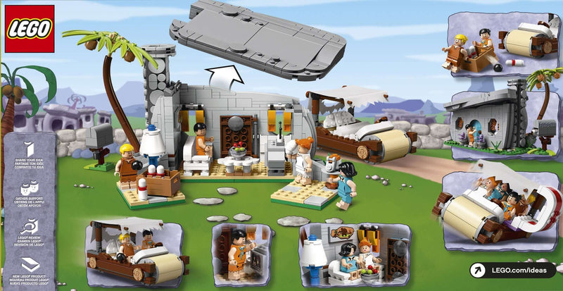LEGO Ideas 21316 The Flintstones back box art