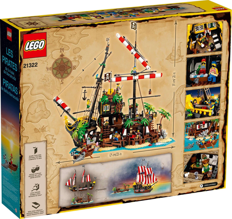 LEGO Ideas 21322 Pirates of Barracuda Bay back box art