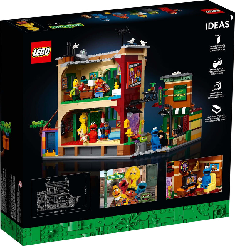 LEGO Ideas 21324 123 Sesame Street back box art