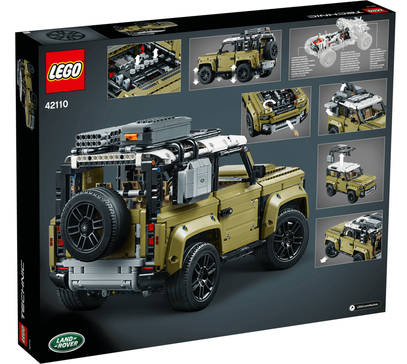 LEGO Technic 42110 Land Rover Defender back box art
