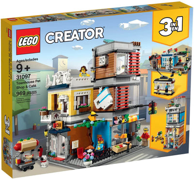 LEGO Creator 31097 Townhouse Pet Shop & Café front box art