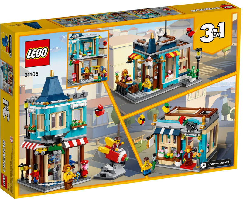 LEGO Creator 31105 Townhouse Toy Store back box art