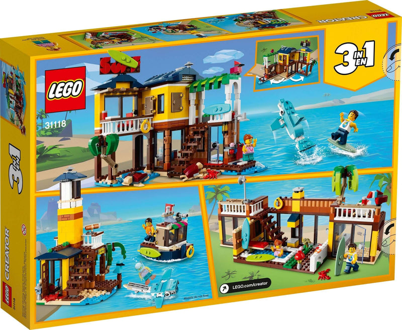 LEGO Creator 31118 Surfer Beach House back box art