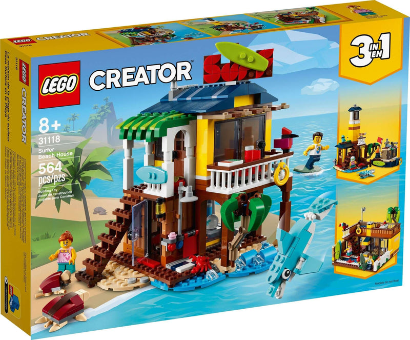 LEGO Creator 31118 Surfer Beach House front box art