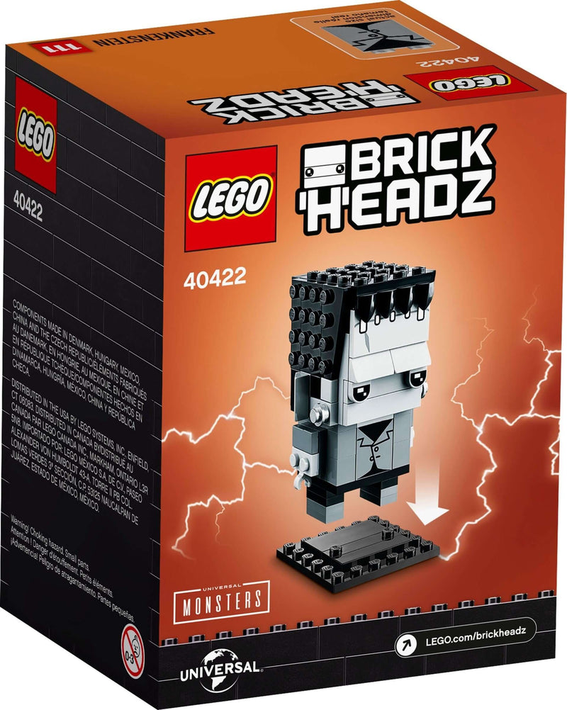 LEGO BrickHeadz 40422 Frankenstein back box art
