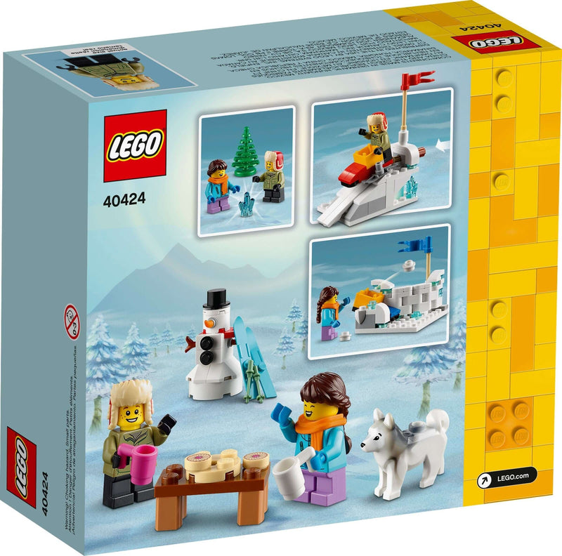 LEGO 40424 Winter Snowball Fight back box