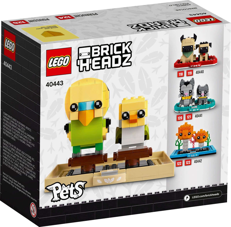 LEGO BrickHeadz 40443 Budgies back box art