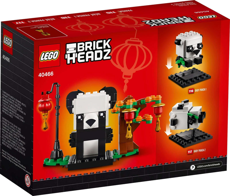 LEGO BrickHeadz 40466 Chinese New Year Pandas back box