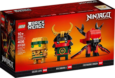 LEGO BrickHeadz 40490 Ninjago 10th Anniversary BrickHeadz front box art