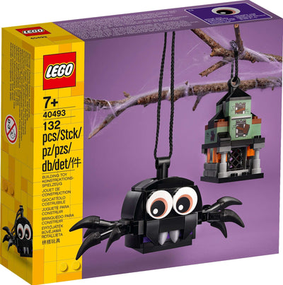 LEGO 40493 Spider & Haunted House Pack front box art