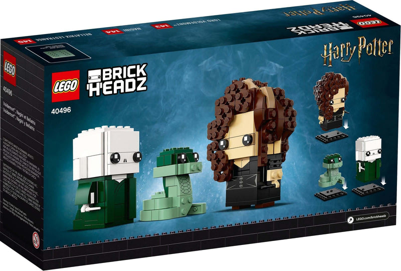 LEGO BrickHeadz 40496 Voldemort, Nagini & Bellatrix back box