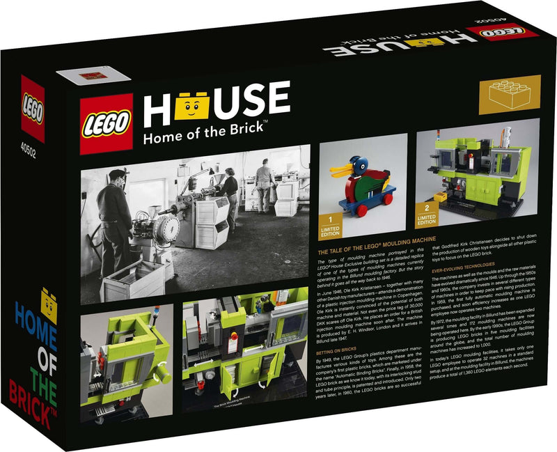 LEGO 40502 The Brick Moulding Machine back box art