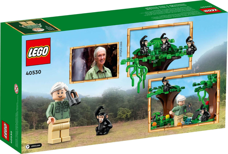 LEGO 40530 Jane Goodall Tribute back box art