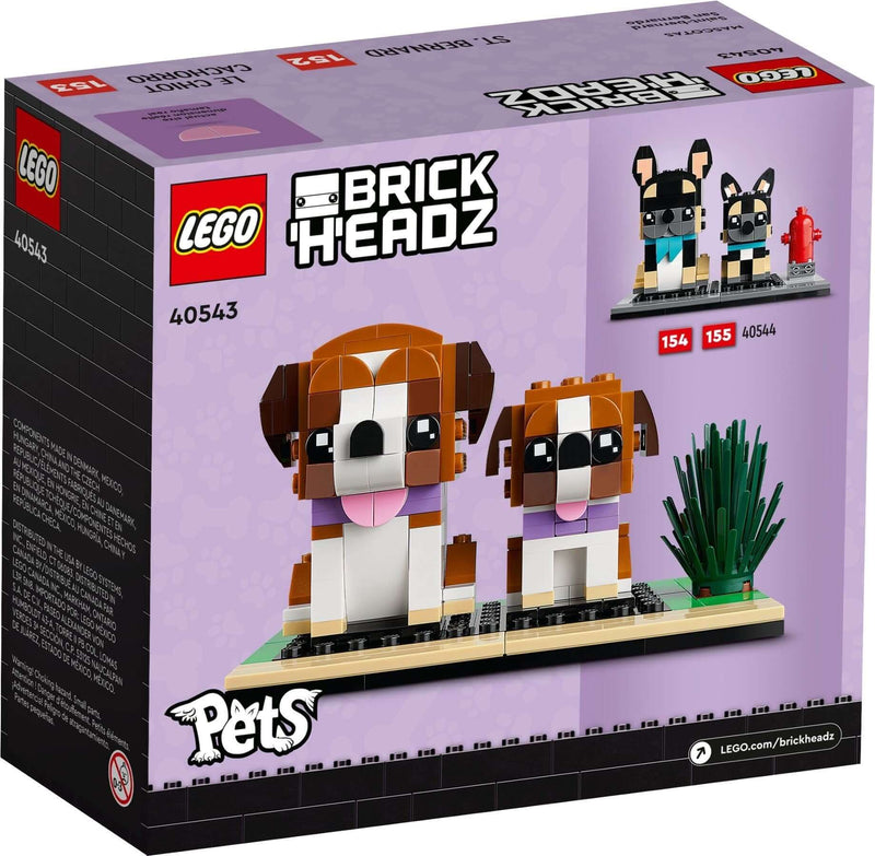 LEGO BrickHeadz 40543 St. Bernard back box art