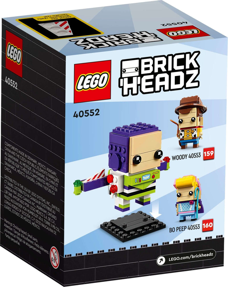 LEGO BrickHeadz 40552 Buzz Lightyear back box art