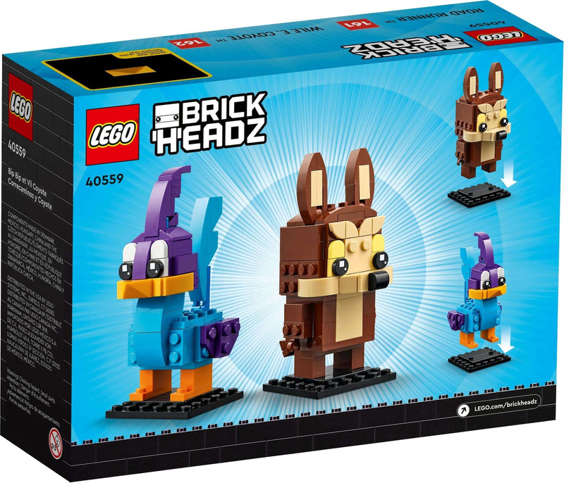 LEGO BrickHeadz 405595 Road Runner & Wile E. Coyote back box art
