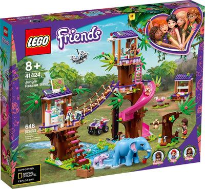 LEGO Friends 41424 Jungle Rescue Base front box art