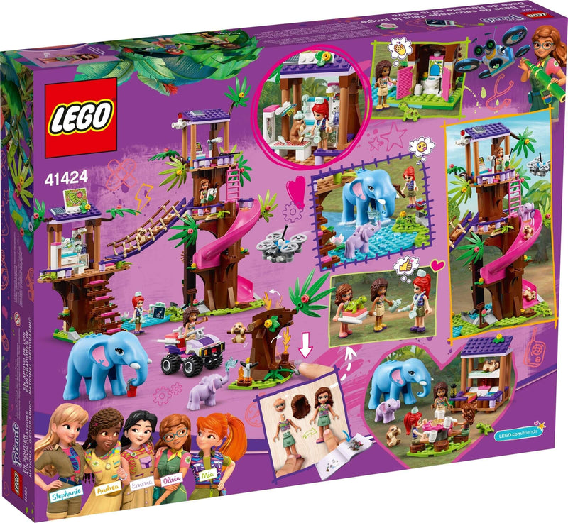 LEGO Friends 41424 Jungle Rescue Base back box art