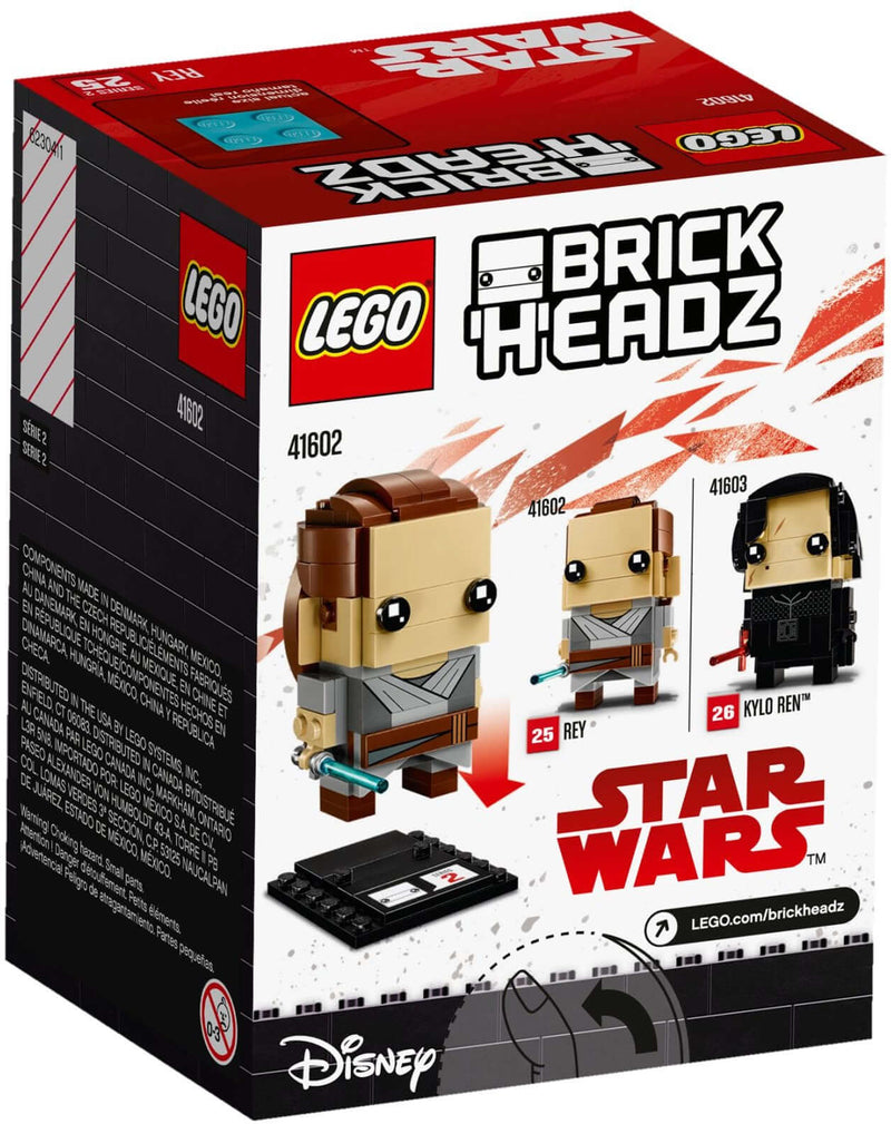 LEGO BrickHeadz 41602 Rey back box art
