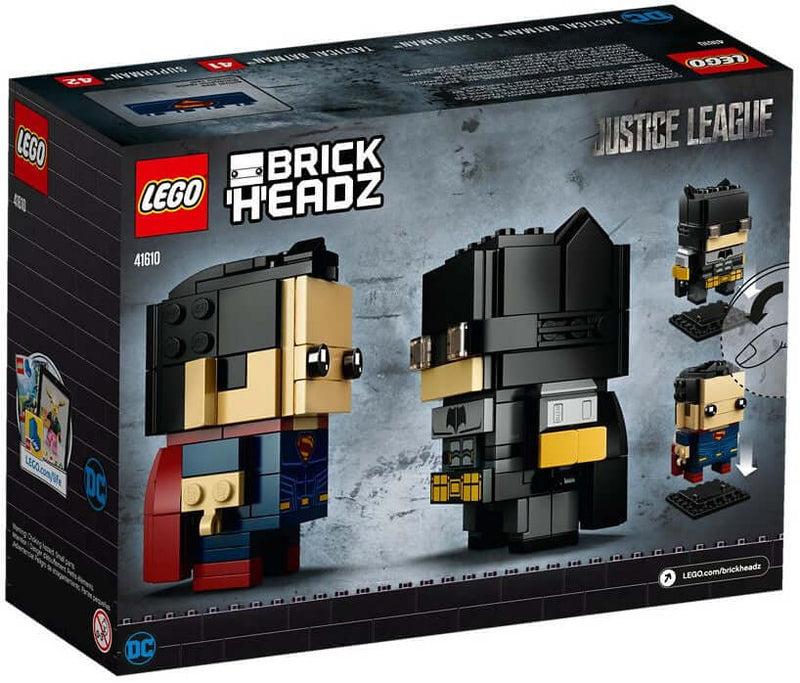 LEGO BrickHeadz 41610 Tactical Batman & Superman back box