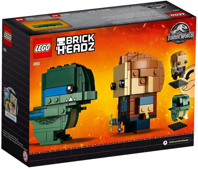 LEGO BrickHeadz 41614 Owen & Blue back box art