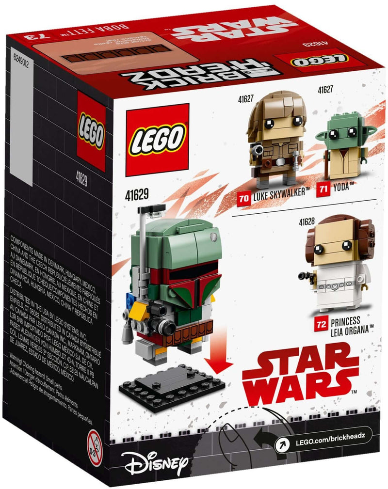 LEGO BrickHeadz 41629 Boba Fett back box