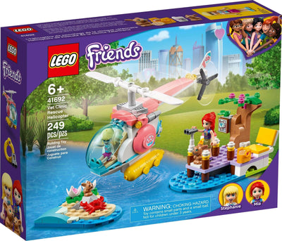 LEGO Friends 41692 Vet Clinic Rescue Helicopter front box art