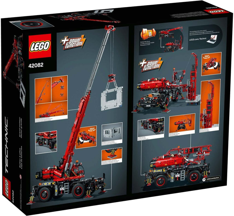LEGO Technic 42082 Rough Terrain Crane back box art