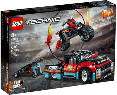 LEGO Technic 42106 Stunt Show Truck & Bike front box art